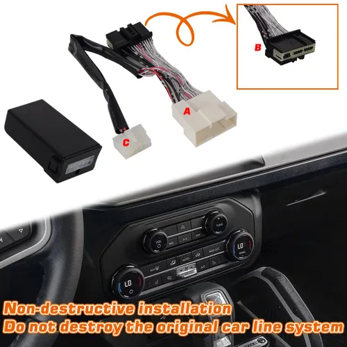 Vista 4 de Eliminador de parada de arranque automático compatible con Ford Bronco 2021-2025 Auto Start Stop Eliminator/Delete/Disable/Canceller Cable