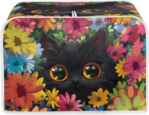 Vista 44 de AFPANQZ Cubiertas de tostadora de arce para gatos 3D, cubiertas de protección para horno, tostadora de pan, cubiertas de protección para tostadora a