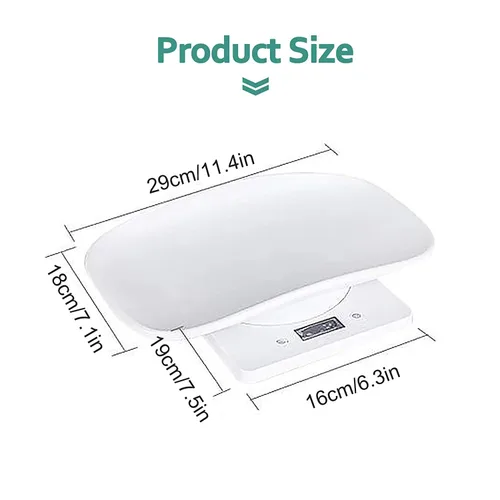 Vista 3 de Báscula digital para mascotas con pantalla LCD electrónica para animales pequeños, báscula de alimentos de cocina, mini báscula de equilibrio