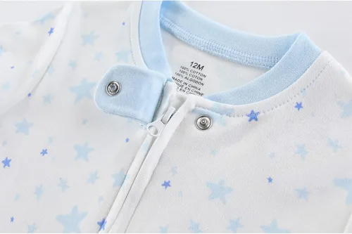 Vista 7 de ZAV Solid Unisex Infants Clothes Baby Boys Girl Footed Jumpsuits Cotton Rompers