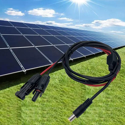 Vista 6 de Conector de panel solar a cable adaptador de CC de 0.315 in, compatible con conector solar, generador solar, estación de energía portátil y panel