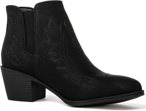 Vista 3 de GLOBALWIN Botas de tobillo para mujer, botas vaqueras del oeste