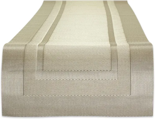 Vista 17 de DII PVC Tabletop Collection Woven Indoor / Outdoor - Juego de manteles individuales, 13x17.25, aguamarina, 6 piezas