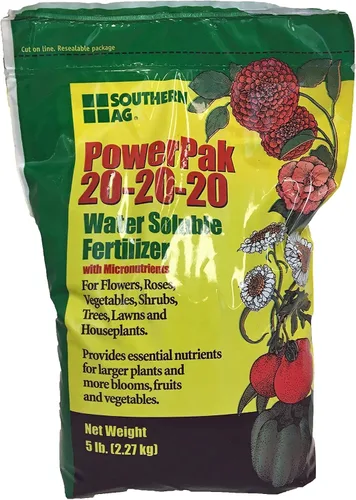Vista 3 de Southern Ag PowerPak 20-20-20 Fertilizante soluble en agua con micronutrientes (5 LB)
