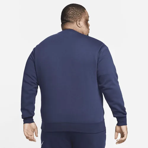 Vista 3 de Nike Men's Club - Sudadera de vellón con cuello redondo y gráfico