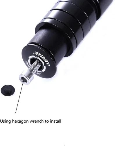 Vista 5 de WAKE Extensor de vástago de bicicleta para manillar de bicicleta, adaptador de cabeza para manillar de bicicleta, adecuado para bicicleta
