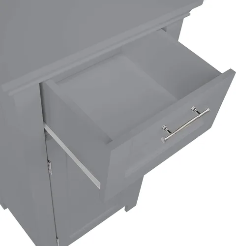 Vista 9 de RiverRidge - gabinete de baño, 1 puerta, Madera Manufacturada, Gris