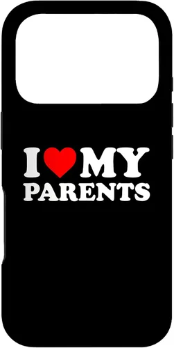 Vista 30 de I Love My Parents - Red Heart Case for iPhone 16