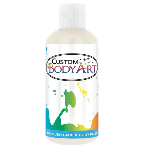 Vista 9 de Custom Body Art Pintura blanca a base de agua de 1 oz para piel, cara Blanco