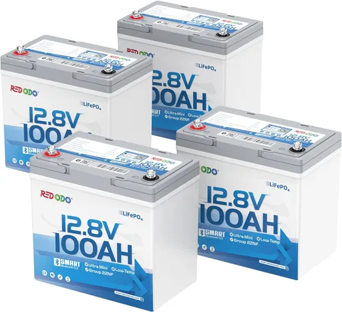 Vista 20 de Redodo Batería de litio Bluetooth inteligente de 12 V 50 Ah LiFePO4 para motor de arrastre, protección contra bajas temperaturas, vida útil de 10