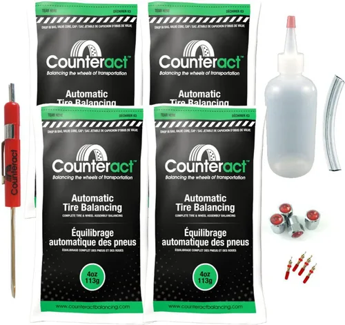 Vista 6 de Counteract DIYK-3 - Kit de cuentas de equilibrio de neumáticos y ruedas, neumáticos ligeros para camiones, (4) bolsas de cuentas de bricolaje de 3