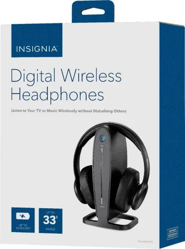 Vista 6 de Insignia - NS-HAWHP2 RF Auriculares inalámbricos sobre la oreja - Negro