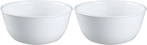 Vista 10 de Corelle 3125 Vitrelle Tazón de Cereales de Vidrio Winter Frost, Blanco, 18 oz, Paquete de 6