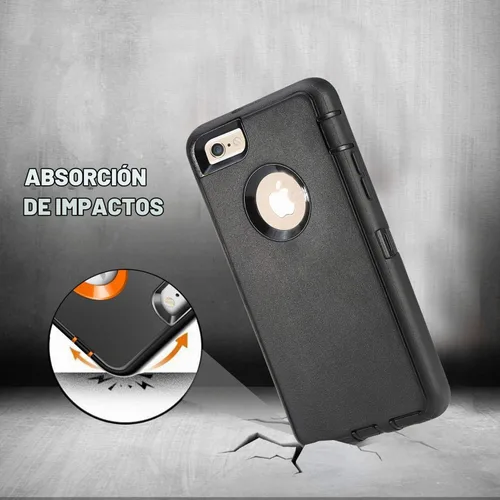 Vista 3 de Funda para iPhone 8 y iPhone 7, resistente, con función atril, protector de pantalla integrado, 4 en 1, fuerte y resistente a prueba de golpes