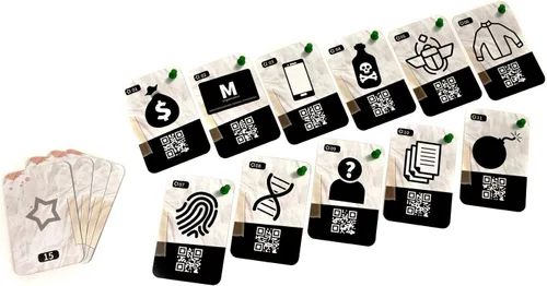 Vista 8 de Juego de mesa Crónicas del crimen Juego de misterio de asesinato Juego de investigación criminal Juego cooperativo para niños y adultos A partir