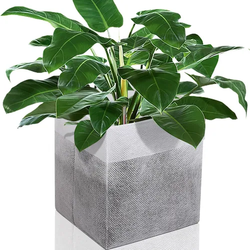 Vista 9 de Augshy Bolsas de cultivo de vivero, 400 bolsas de tela para plantas, bolsas de cultivo de plantas no tejidas, bolsa de inicio de siembra, plantas