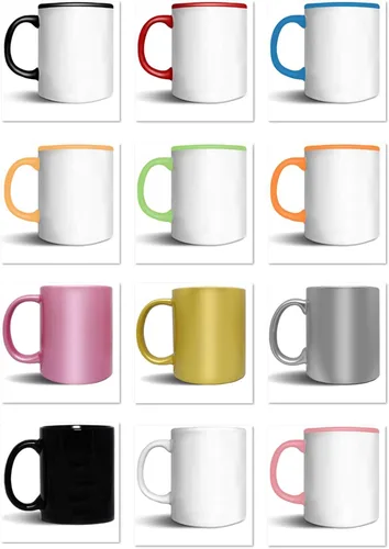 Vista 5 de Tazas de café personalizadas, añade tu nombre, texto o letras, tazas de cerámica personalizadas con varios colores y fuentes, taza con monograma