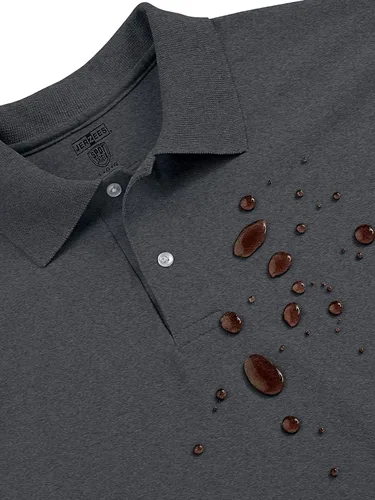 Vista 4 de Jerzees Polo de manga corta para hombre, resistente a las manchas, tallas S-5x