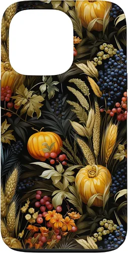 Vista 10 de iPhone 12 mini otoño hojas caídas calabaza especia cosecha feliz otoño caso