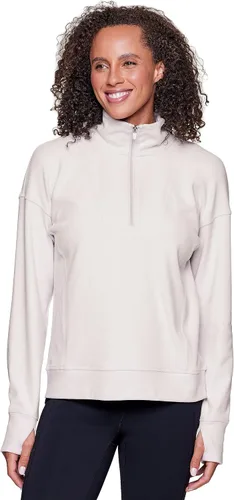 Vista 4 de RBX Active 12 Zip Pullover Para Mujer Suave Ligero Cremallera Cuello Mock Top Running Top