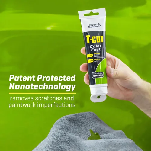 Vista 5 de T-Cut Removedor de Rayones Verde, Restaurador de Pintura Color Fast, Pulimento para Auto, 5.3 Oz