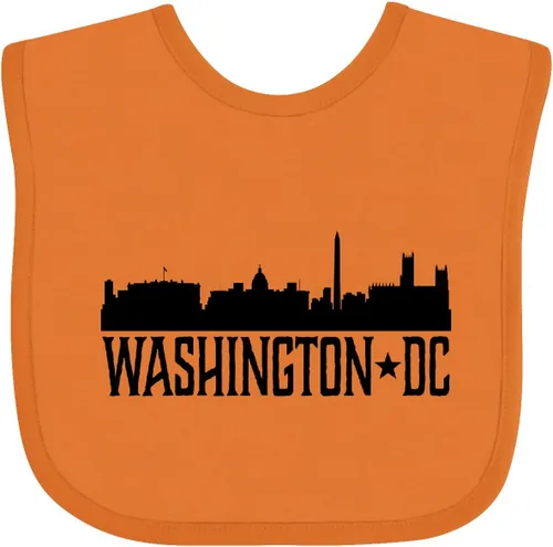 Vista 10 de inktastic Washington DC Skyline Cities Baby Bib
