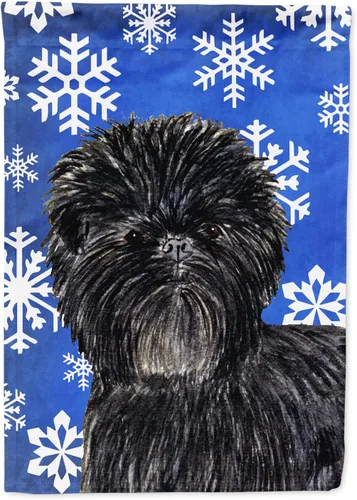 Vista 34 de Caroline's Treasures SC9374GF Bulldog English Snow flakes Holiday Garden Flag Buzón Bandera decorativa para patio exterior, patio, obras de arte