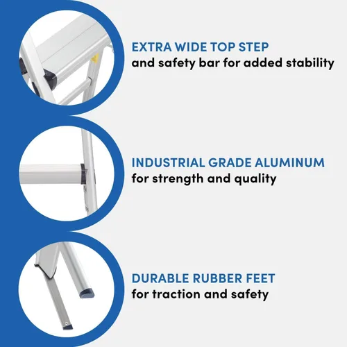 Vista 9 de Xtend & Climb Taburete de aluminio ultraligero FT-2, 2 pasos