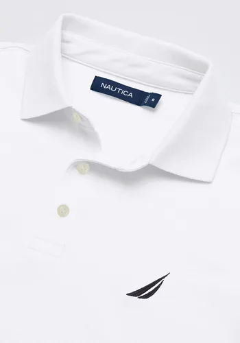 Vista 5 de Nautica Polo piqué de algodón elástico sólido para hombre