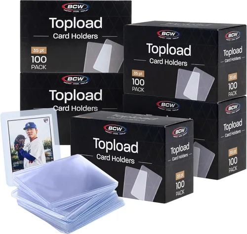 Vista 11 de BCW 3x4 Standard Topload Card Holders for 35 Pt Trading Cards, 100 Count