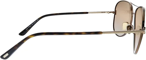 Vista 3 de Tom Ford CLARK FT 0823 Brillante Marrón OscuroMarrón Claro 5914140 Gafas de sol unisex