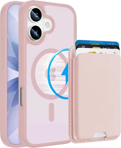 Vista 40 de Funda magnética para iPhone 12 Pro Max, cartera magnética desmontable con soporte para tarjetas, [compatible con MagSafe] grado militar, a prueba