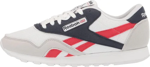 Vista 8 de Reebok Tenis clásicos de nailon para hombre NegroAzul MarinoBlanco
