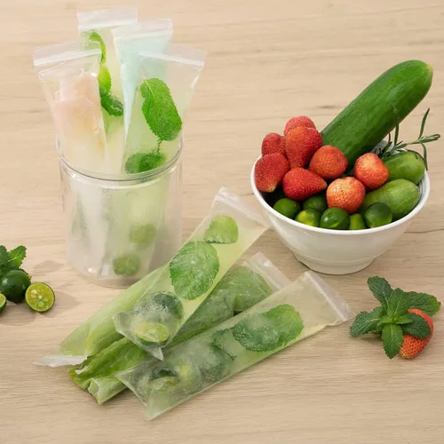 Vista 7 de Restaurantware Bag Tek - Bolsas de plástico transparente con cremallera de 8 pulgadas, 100 bolsas resellables con cremallera, cierre individual