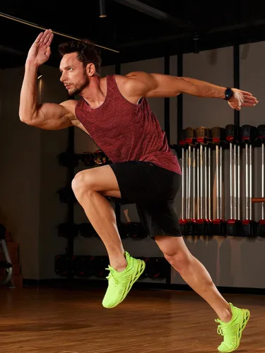 Vista 2 de TACVASEN Camisetas sin mangas para hombre de secado rápido para entrenamiento muscular atlético, gimnasio, culturismo, camiseta de rendimiento