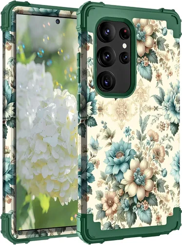 Vista 50 de Hocase Funda para Samsung Galaxy S26 Ultra, mandala beige