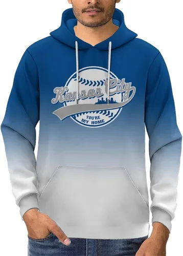 Vista 4 de Custom Baseball Gradient Hoodies-Personalized Name Number Pullover Hooded Sweatshirts Fans Gift for Men,Women,Youths