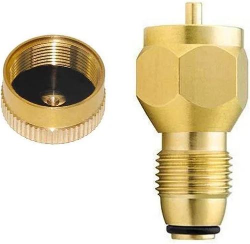 Vista 7 de YOUHO Adaptador de tanque de propano universal más seguro adaptador de recarga de propano para botella desechable desechable – 100% latón macizo