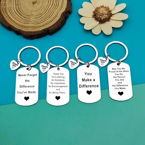 Vista 3 de 24 piezas de regalos de agradecimiento, llavero de agradecimiento para mentor jefe, regalo de despedida, regalo de jubilación para entrenador