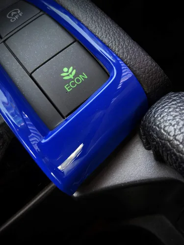 Vista 5 de GZXinWei ABS caja de engranajes embellecedores cambio transmisión decoración etiqueta cubierta azul para Honda 10ª generación Civic 2016 2017 2018