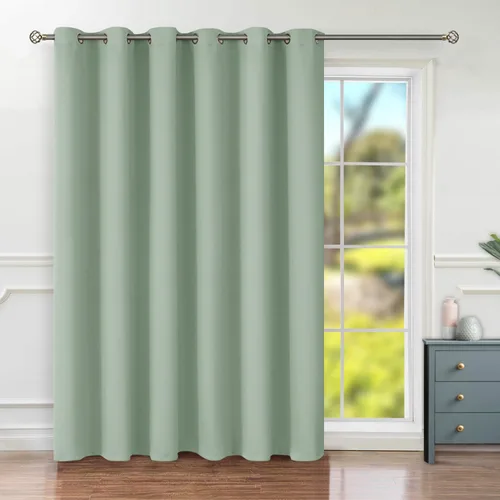 Vista 51 de BGment Cortina Oscurecedora para Puerta Corredera, Cortina Divisoria Opaca Ancha para Sala de Estar de 84 Pulgadas de Largo, Cortina Térmica de Rosa