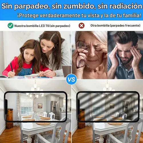 Vista 6 de Bombillas LED E12 regulables, bombilla C7 de 7 W equivalente a bombilla halógena E12 de 60 W, luz blanca diurna 6000 K, base de candelabro T6 E12