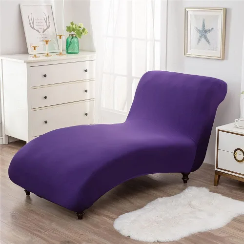 Vista 12 de Funda elástica para tumbona, funda elástica para tumbona de lujo, para sala de estar, muebles de interior, ultra suave, lavable a máquina (1)