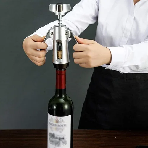 Vista 5 de Sacacorchos de vino y abridor de botellas, fácil de usar, todo en uno para abrebotellas y cerveza