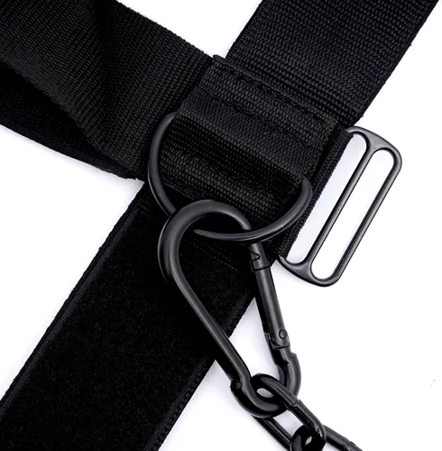 Vista 5 de Neck Harness for Increases Neck Core Strength - Neck Exerciser with 30" Heavy Duty Steel Chain for Safely Lifting Weights Up to 280 lbs