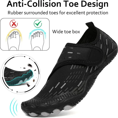 Vista 5 de Zapatos de Agua para Hombres y Mujeres de Secado Rápido Descalzos para Natación Playa Piscina Zapatos Acuáticos Calcetines de Yoga Acuáticos
