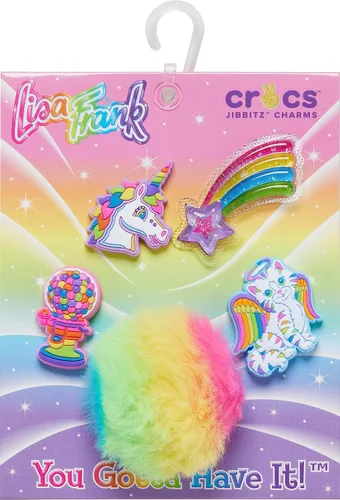 Vista 2 de Crocs Jibbitz Shoe Charms Cute Lisa Frank Multi Pack
