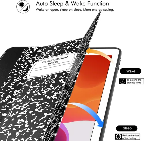 Vista 8 de Soke - Funda para iPad de 9ª generación 2021/8ª generación 2020/7ª generación 2019 con soporte para lápices - Funda de protección premium a prueba