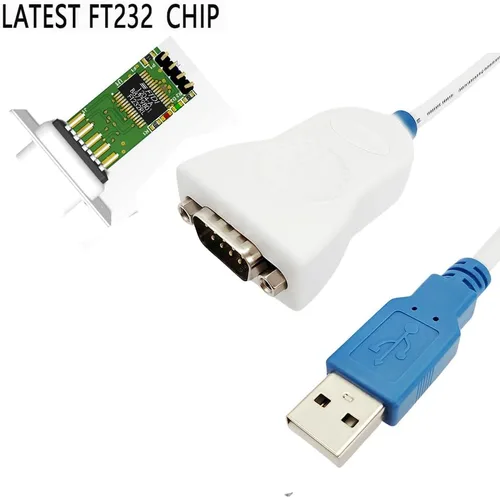 Vista 6 de Cable adaptador USB a RS232 CHIPI-X10 con chip FT232R USB a DB9 Serial Cable para Windows 11,10, 8, 7, Vista, XP, Linux y Mac OS (10CM)