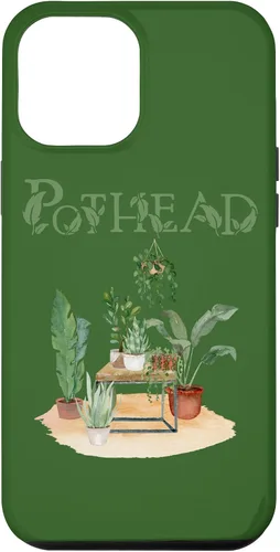 Vista 6 de Carcasa divertida para iPhone 15 Plant Lover Pot Head Green Thumb